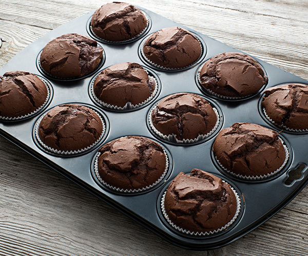 Flourless brownie muffins