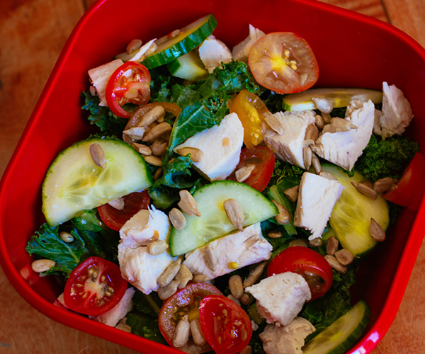 Kale Salad with Chicken