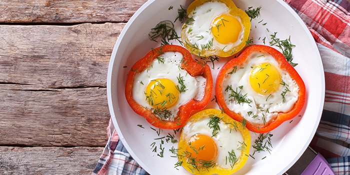 Eggs in Bell Pepper Rings