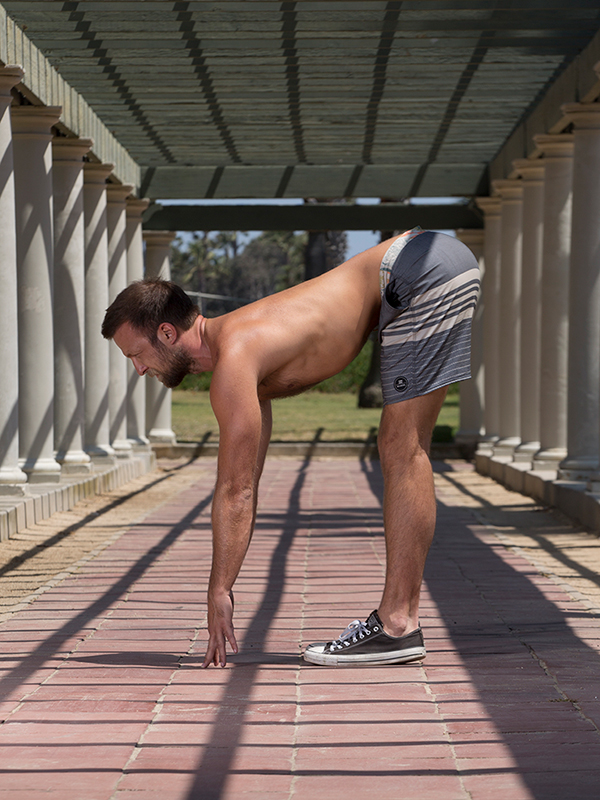 5 Standing Poses for Core Strength - Half Forward Fold 5 Standing Poses for Core Strength - Half Forward Fold