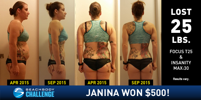 Janina Felka-Burns lost 25 lbs. in 60 days of INSANITY MAX:30 and 10 weeks ...
