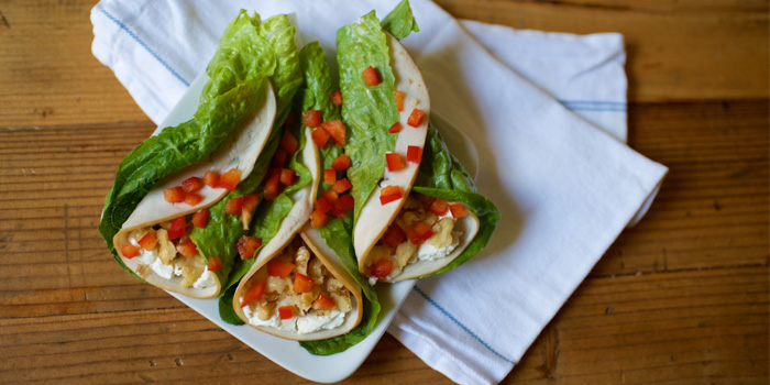 Turkey, Goat Cheese, and Avocado Rolls