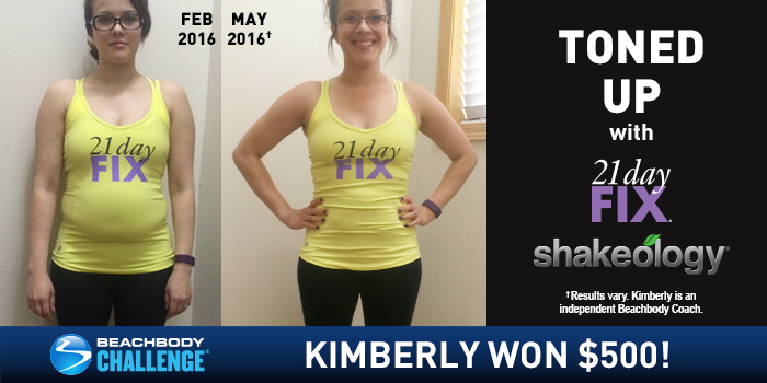 21 Day Fix Results: Kimberly Burned Off Belly Fat and Won $500!