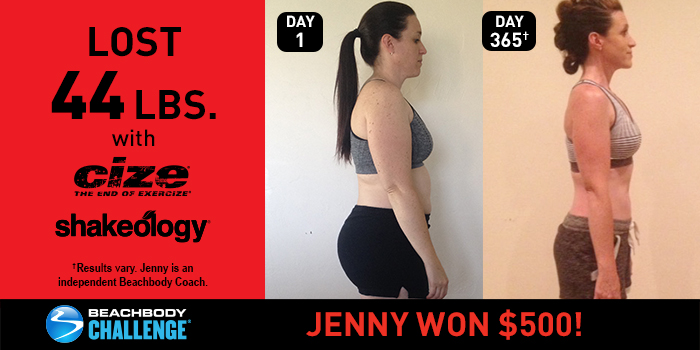 CIZE Results: Jenny Lost 44 Pounds and Won $500