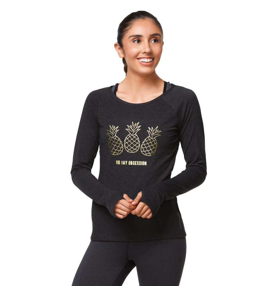 80 Day Obsession Vitality Long Sleeve – Pineapples | Team ...