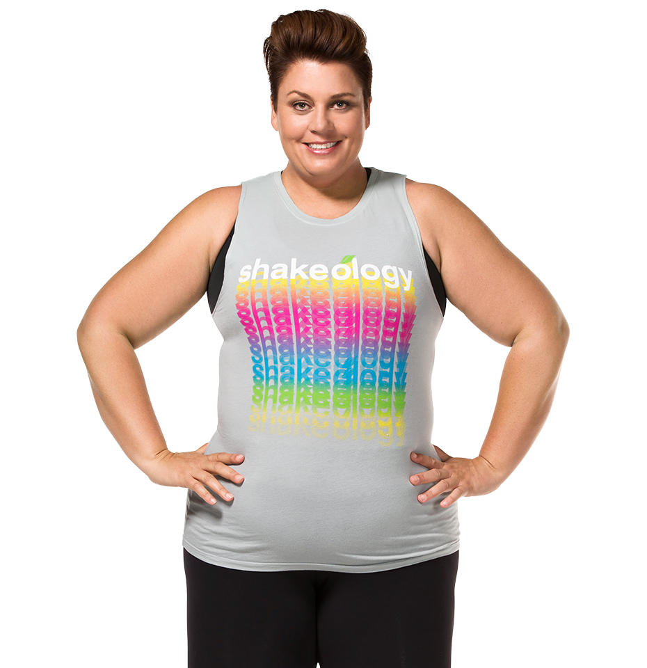 shakeology Plus Size Katie Vintage Muscle Tank