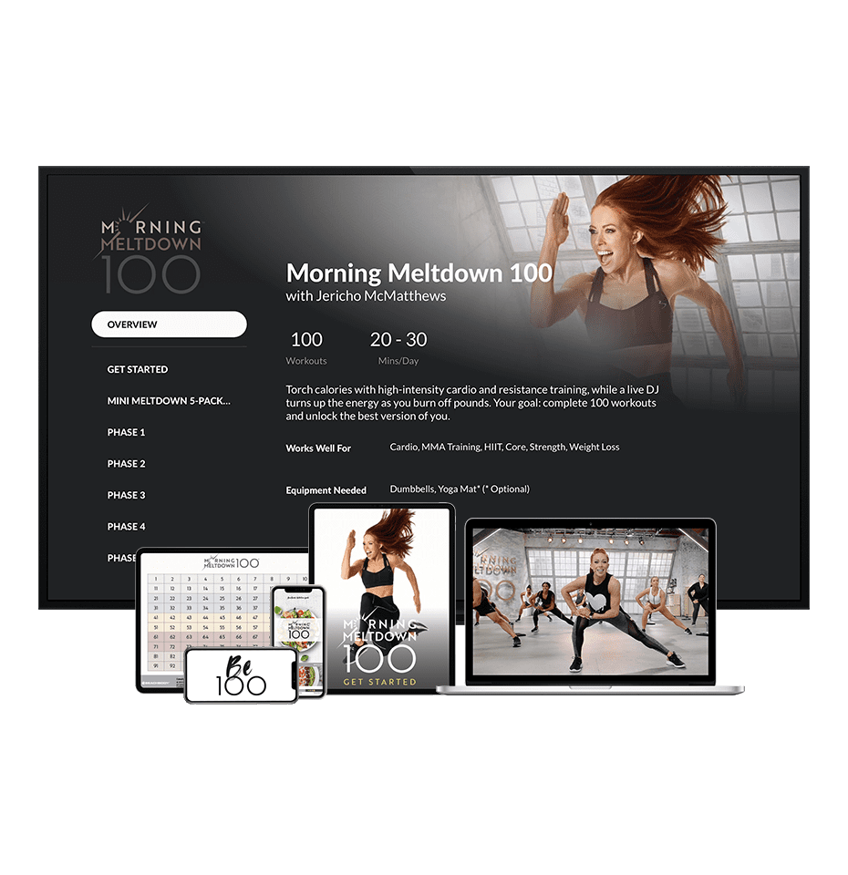 Shop Morning Meltdown 100 Torch Calories With High Intensity Cardio Resistance Training Team BODi