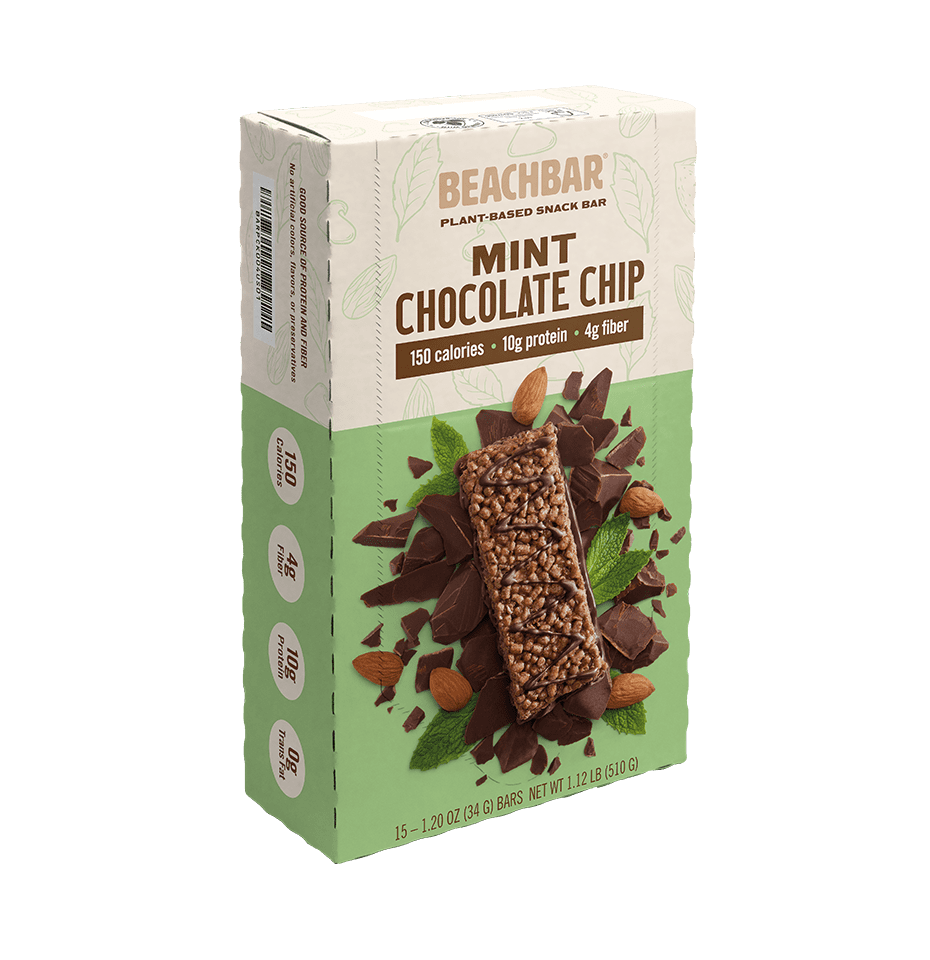 BEACHBAR Plant-Based Mint Chocolate Chip, Single Box