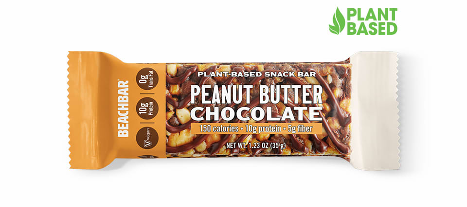 Peanut butter chocolate plant-based snack bar